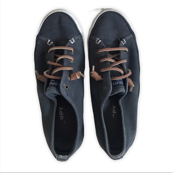 Sperry Pier Wave Slip On Canvas Memory Foam Shoe - Picture 3 of 8